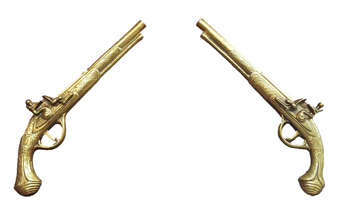 Pair brass decorative - pair, of