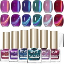 Cat Eye Nail Polish Set, 6