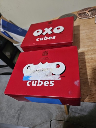 Pair vintage oxo cube - of,