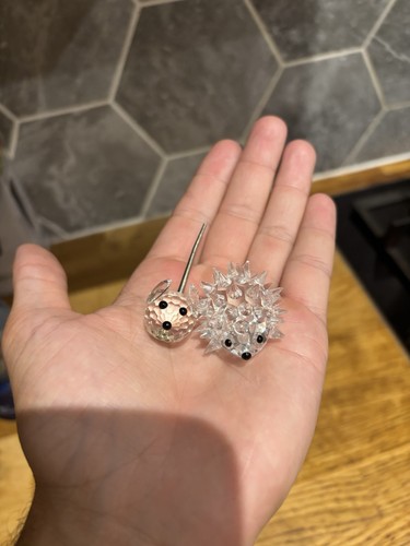 Swarovski crystal hedgehog and - crystal,