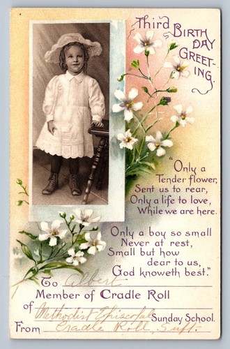 Postcard 3rd birthday - 3rd,