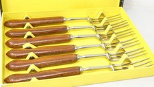 IXL George Wostenholm Stainless Steel Table Forks Exelwood Handles Boxed 20.5cm
