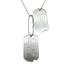 Pair Set PERSONALISED DOG TAGS
