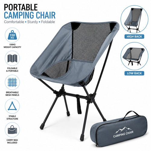 Portable folding camping chair - portable,