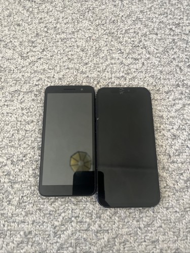 Broken iphone and alcatel - broken,