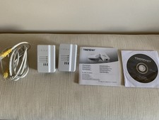 TRENDnet Powerline 500 AV2 Ethernet Adapter Kit - White