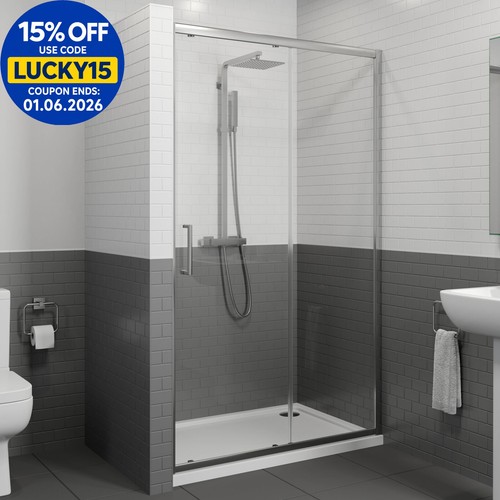 Sliding shower door - shower,