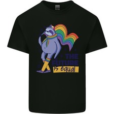 LGBT Sloth The Future Is Equal Gay Pride Mens Light Cotton T-Shirt