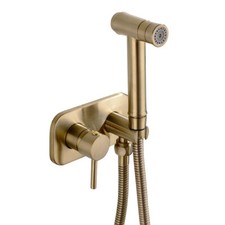 Gold Bidet Sprayer Hot and Cold Douche Spray Handheld Muslim Shower for Toilet