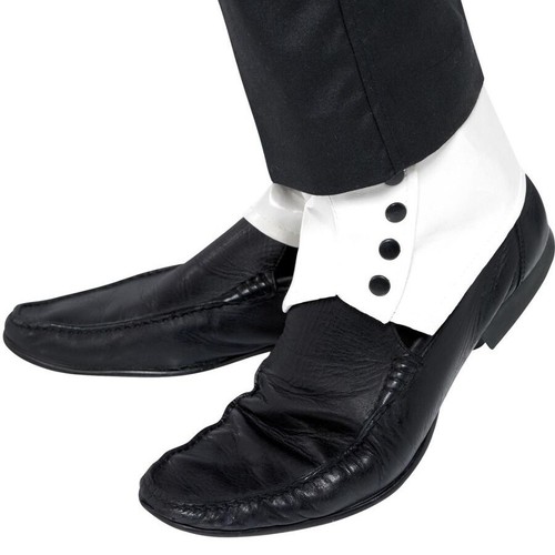 Mens gangster spats fancy - spats,