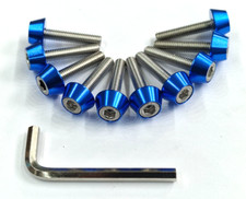 STAINLESS CAM ROCKER COVER BOLT KIT VAUXHALL Z20LET Z20LEH GSI VXR BLUE WASHERS