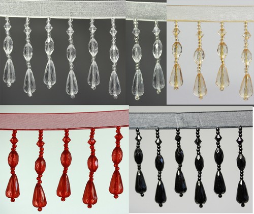 Organza teardrop beaded - teardrop,