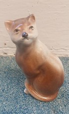 Vintage Ceramic Cat Ornament