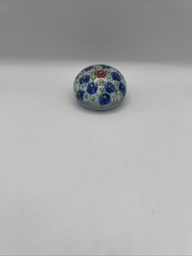 Millefiori glass paperweight