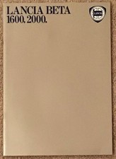 LANCIA BETA Car Sales Brochure