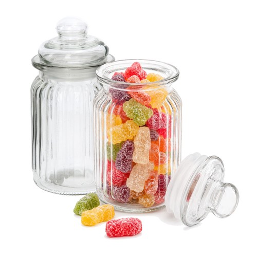 Glass sweet jars - glass,