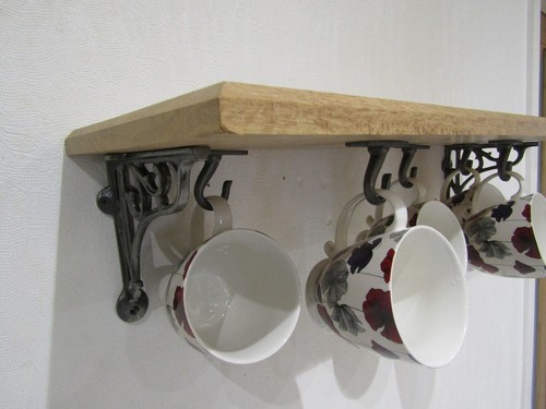 Rustic cup mug hook - rustic,
