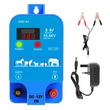 12V Electric Fence Energiser,2.0 Joules High-Power Output Energizer with LED