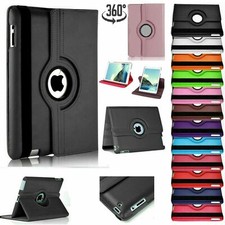 Smart Case Cover Leather 360 Rotating Apple iPad Air 2 iPad 10.2 Air 10.9 Mini 5