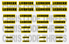 Code 3 Adhesive Vinyl Decals- Liebherr logos - 1/50 1/76 1/64