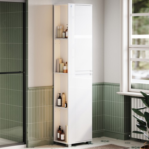 White high gloss slim - gloss, tower