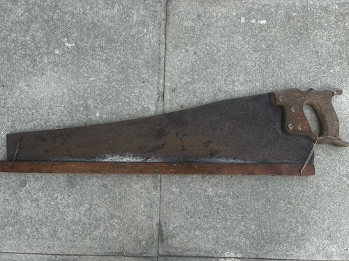 1940s wood hand saw - 1940s,