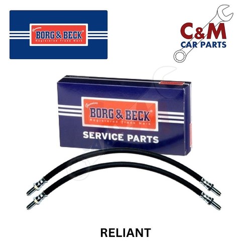 Rear flexi brake hose pair - brake, for