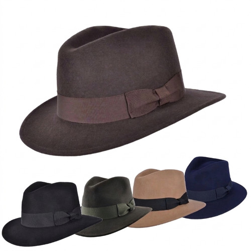 Fedora hat 100 wool felt - hat, 100%