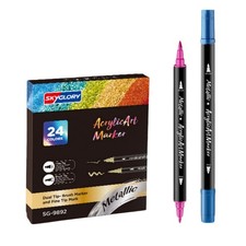 24 Colours Metallic Dual Tip