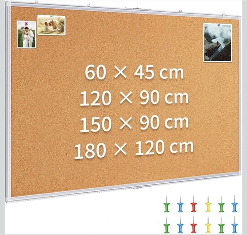 Large cork notice board - cork, for