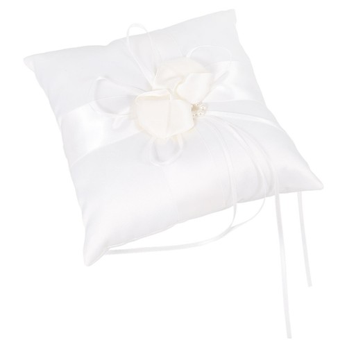 Reusable white ring pillow - white,
