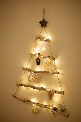 Large wooden decoration - decoration, rope