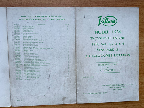 Villiers ls34 type - type, 1