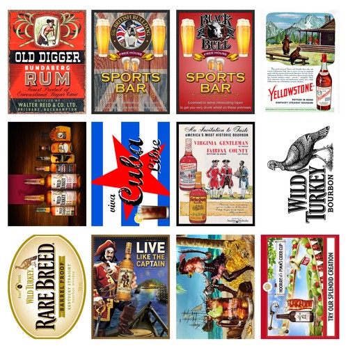 Alcohol retro metal - alcohol,