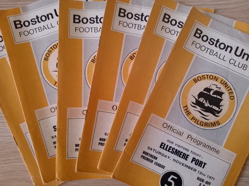 Boston united home programmes - home,
