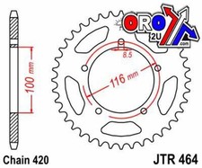 JT Rear Sprocket Steel 464