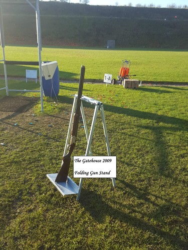 Outdoor folding gun rack - folding, 4