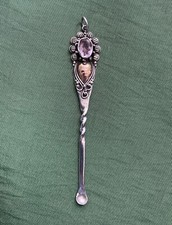 Antique Silver Snuff Spoon *