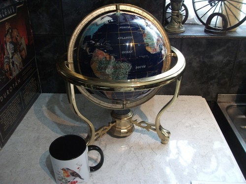 Semi precious gemstone globe - semi,