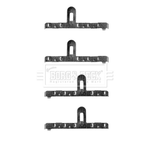 Brake pad fitting - kit, for