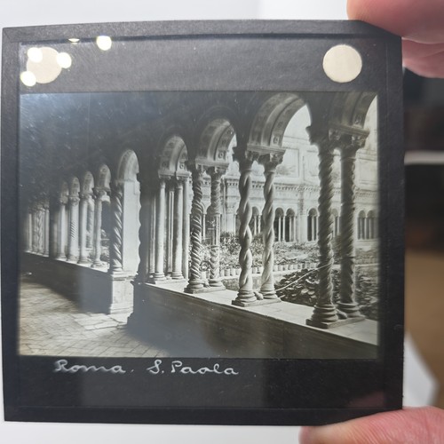 Glass magic lantern slide rome - magic,