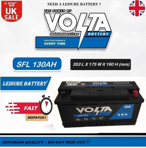 12v 130ah leisure battery sfl - leisure,