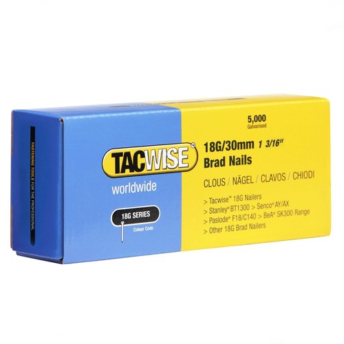 Tacwise 18g galvanised brad - tacwise,