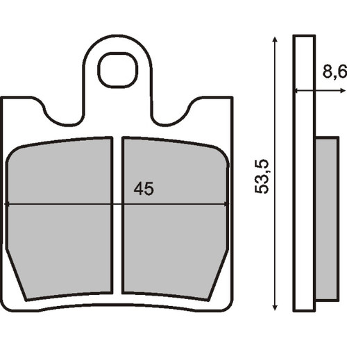 Pair brake pads - brake,