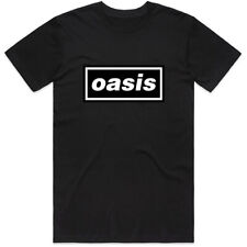 Oasis T-Shirt Logo Noel Liam Gallagher Official Band New Black