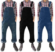 Mens Women Denim Dungarees