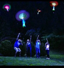 LED Flying Rocket Helicopter Toy Xmas Party Bag Filler 