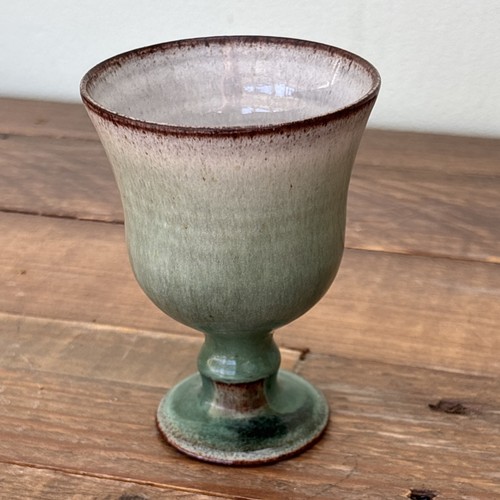 Glazed ceramic goblet - , by