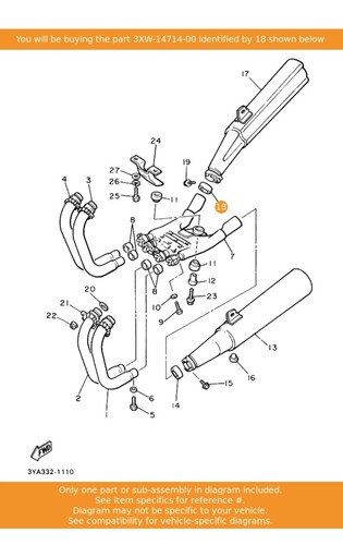 Yamaha gasket muffler - yamaha, gasket,