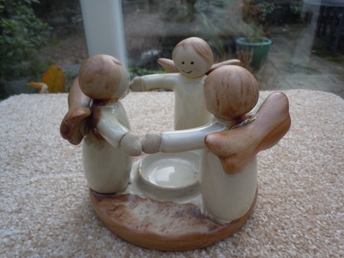 Ceramic angels circle tea - 3,